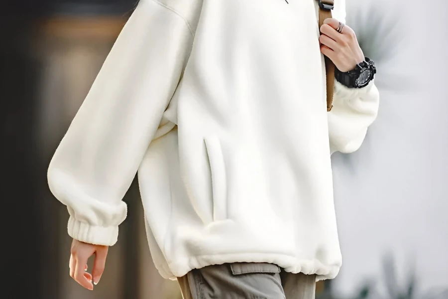 Trendy Oversized Winter Sweatshirt